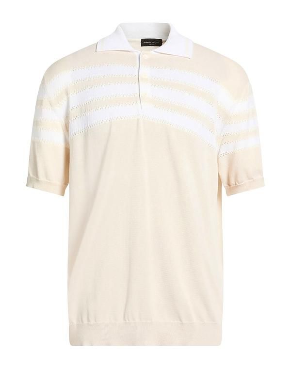 ロベルトコリーナ メンズ トップス ポロシャツ ROBERTO COLLINA Beige 
