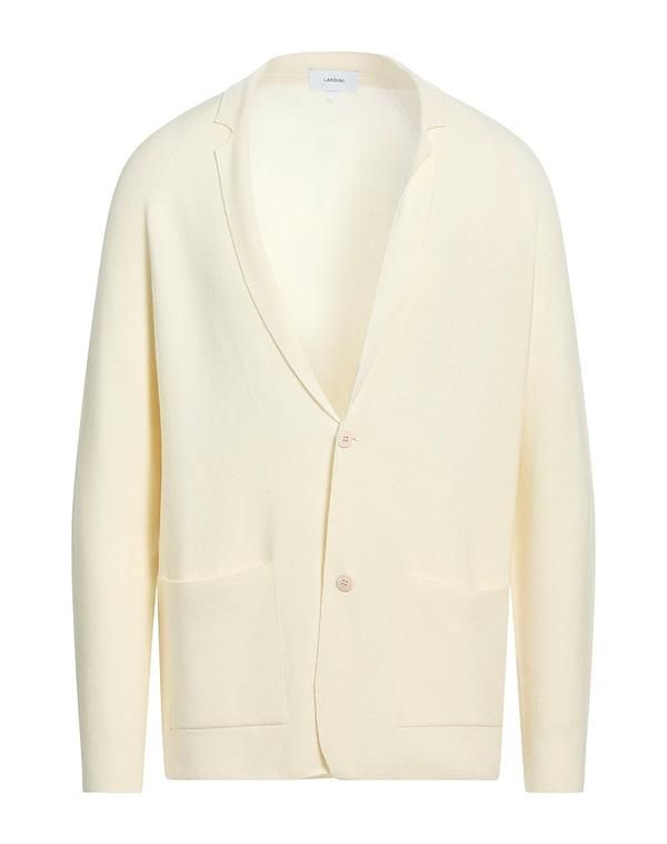 ラルディーニ メンズ アウター カーディガン LARDINI Off White オフホワイト