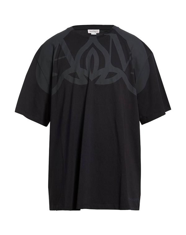 マックイーン メンズ トップス Tシャツ MCQUEEN Black ブラック