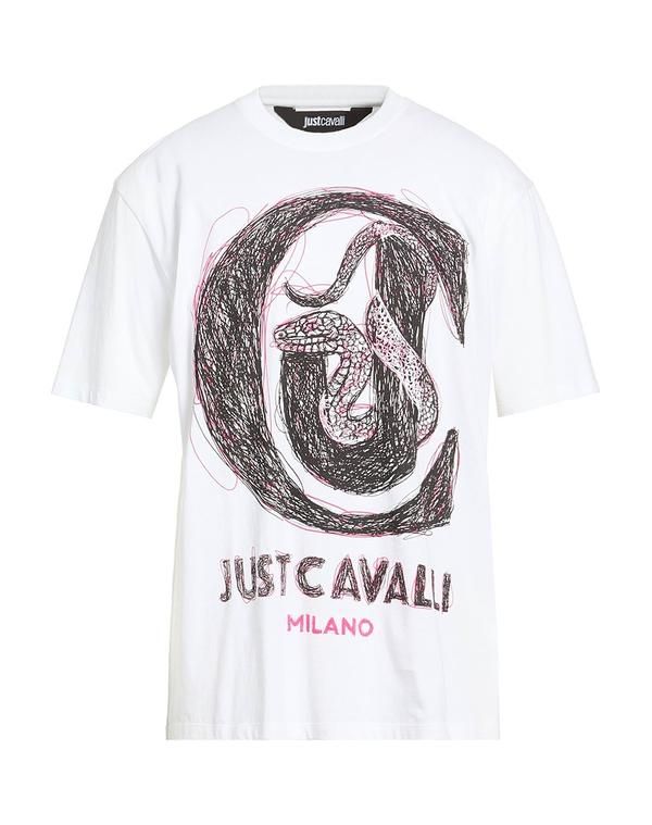 ジャストカバリ メンズ トップス Tシャツ JUST CAVALLI White ホワイト