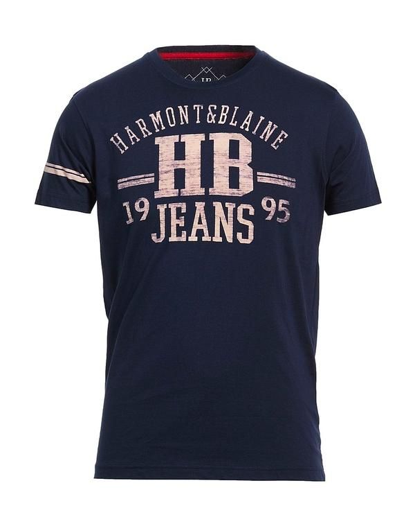 ハーモント ブレイン メンズ トップス Tシャツ HARMONT BLAINE Midnight Blue ブルー
