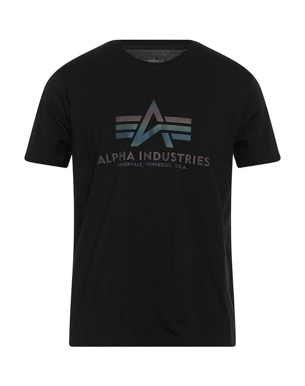 アルファインダストリーズ メンズ トップス Tシャツ ALPHA INDUSTRIES Black ブラック