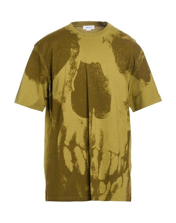 マックイーン メンズ トップス Tシャツ MCQUEEN Military Green グリーン