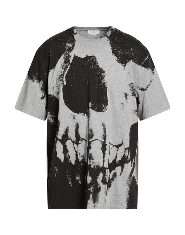 マックイーン メンズ トップス Tシャツ MCQUEEN Gray グレー