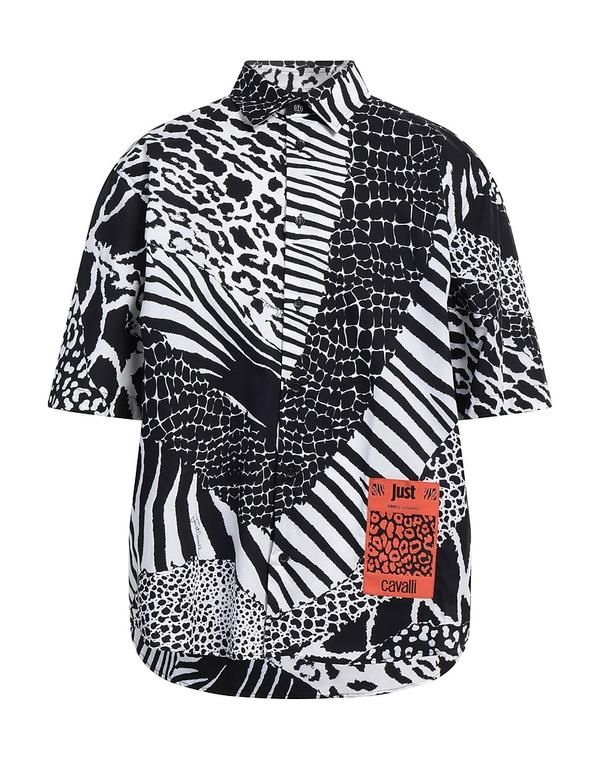 ジャストカバリ メンズ トップス シャツ JUST CAVALLI Black ブラック