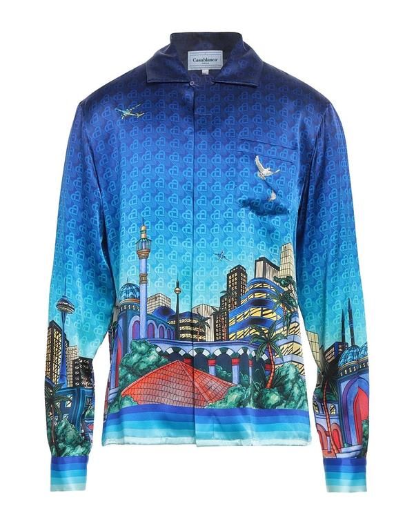 カサブランカ メンズ トップス シャツ CASABLANCA Bright Blue ブルー 103,290円