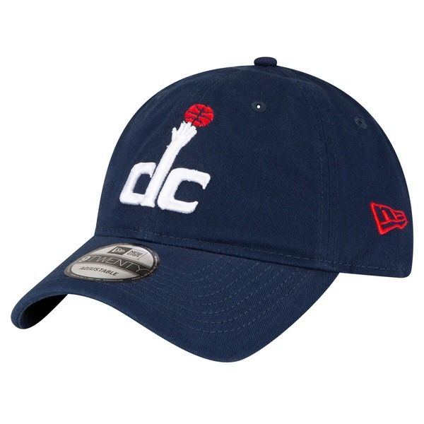 ニューエラ メンズ アクセサリー 帽子 Mens New Era Navy Washington Wizards Team 20 9TWENTY Adjustable Hat Navy ネイビー