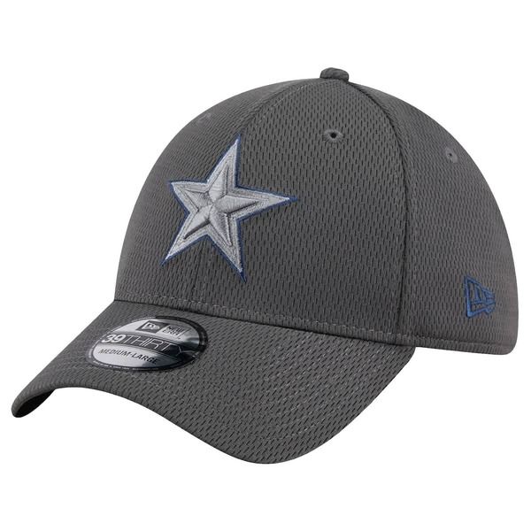 ニューエラ メンズ アクセサリー 帽子 Mens New Era Graphite Dallas Cowboys Main 39THIRTY Flex Hat Graphite グラファイト