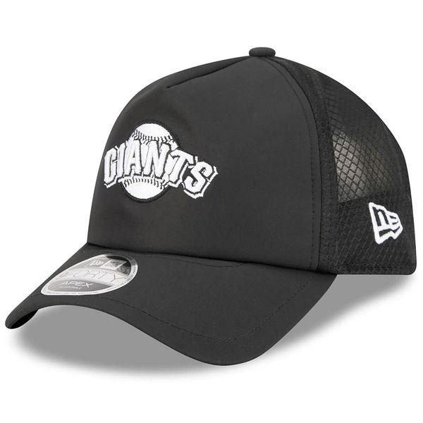 ニューエラ メンズ アクセサリー 帽子 Mens New Era Black San Francisco Giants 2026 Batting Practice Alternate Apex 9FORTY Adjustable Hat Black ブラック