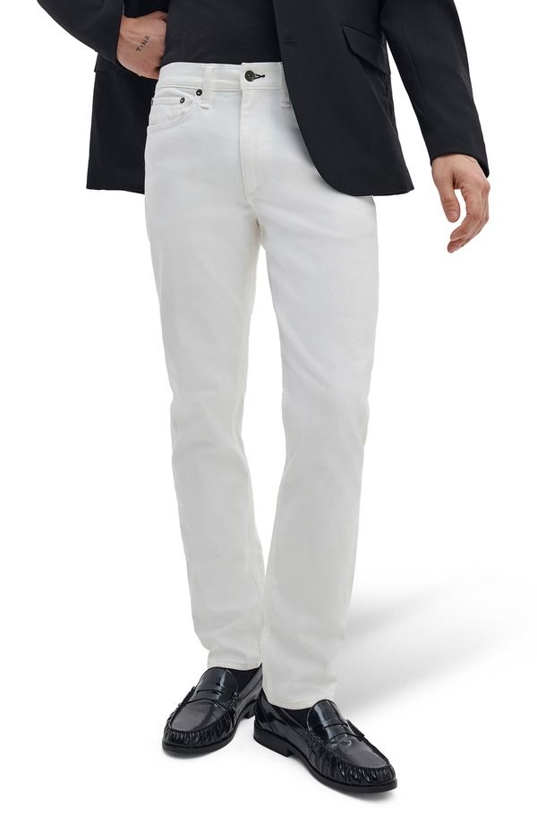 ラグアンドボーン メンズ ボトムス デニムパンツ スリムフィット ジーンズ rag bone Fit 2 Aero Stretch Slim Fit Jeans Optic White ホワイト