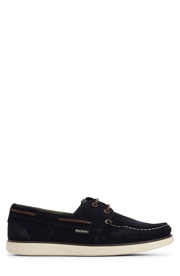 バブアー メンズ シューズ スリッポン・ローファー Barbourothley Boat Shoe Navy Suede ネイビー