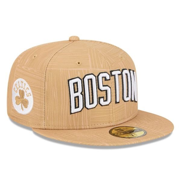 ニューエラ メンズ アクセサリー 帽子 Mens New Era Gold Boston Celtics 202526 City Edition Alternate 59FIFTY Fitted Hat Gold ゴールド