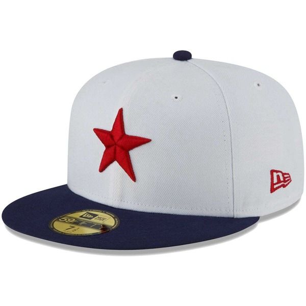 ニューエラ メンズ アクセサリー 帽子 Mens New Era White Detroit Stars Cooperstown Collection Turn Back The Clock 59FIFTY Fitted Hat White ホワイト