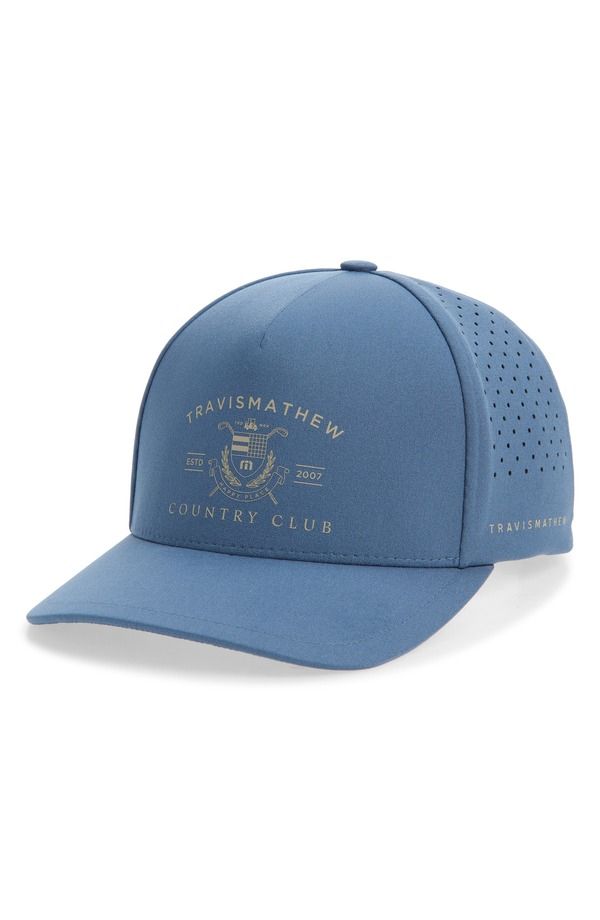 トラビスマヒュー メンズ アクセサリー 帽子 キャップ TravisMathew Country Club Tech Snapback Baseball Cap Bering Sea