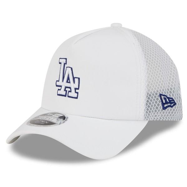 ニューエラ メンズ アクセサリー 帽子 Mens New Era White Los Angeles Dodgers 2026 Batting Practice Apex 9FORTY Adjustable Trucker Hat White ホワイト