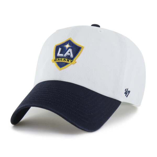 フォーティーセブン メンズ アクセサリー 帽子 Mens 47 White LA Galaxy TwoTone Clean Up Adjustable Hat White ホワイト