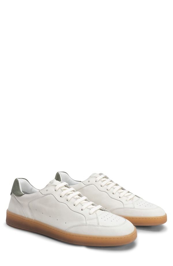 ロバートバラケット メンズ シューズ スニーカー レザー Robert Barakett Rodney Court Leather Sneaker White ホワイト