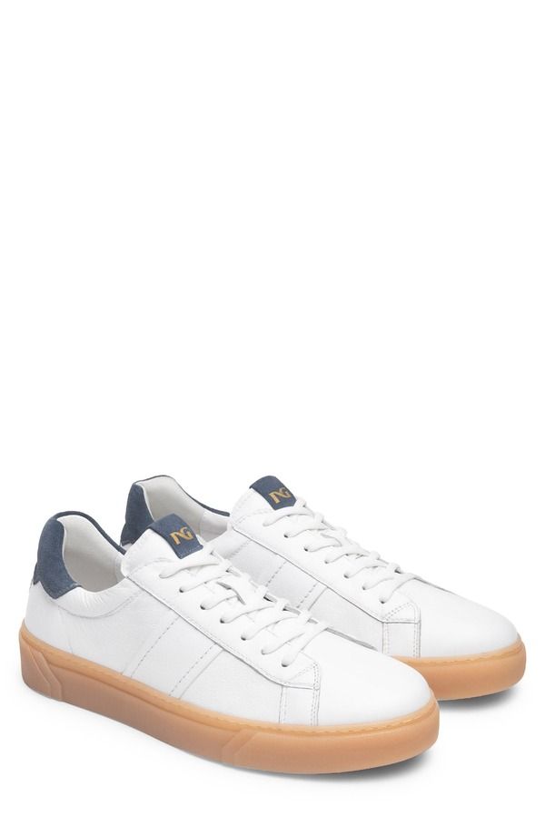 ネーロ ジャルディーニ メンズ シューズ スニーカー NeroGiardini Low Top Sneaker White ホワイト