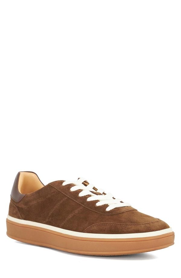 デューンロンドン メンズ シューズ スニーカー スエード Dune London Tony Suede Low Top Sneaker Brown ブラウン