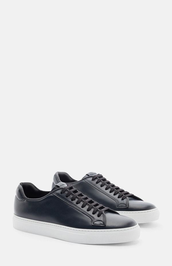 スカロッソ メンズ シューズ スニーカー SCAROSSO Ugo Sneakers Blue Calf ブルー
