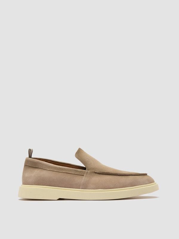 オフィチーネクリエイティブ メンズ シューズ スリッポン・ローファー スエード Officine Creative Bones 002 Suede Loafer Beige ベージュ