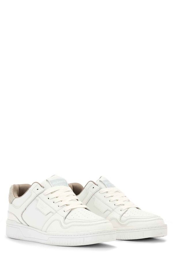 オールセインツ メンズ シューズ スニーカー プラスサイズ AllSaints Regan Plus Low Top Sneaker White ホワイト