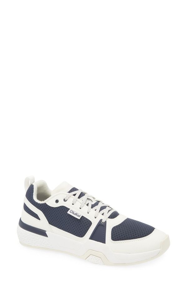 オルカイ メンズ シューズ スニーカー OluKai Anau Sneaker Mood Indigo Bright White ホワイト