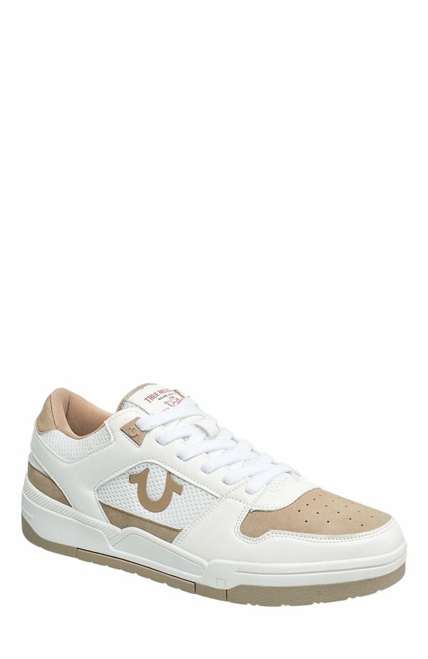 トゥルーレリジョン メンズ シューズ スニーカー True Religion Travis Court Sneaker WhiteTan ホワイト 15,584円