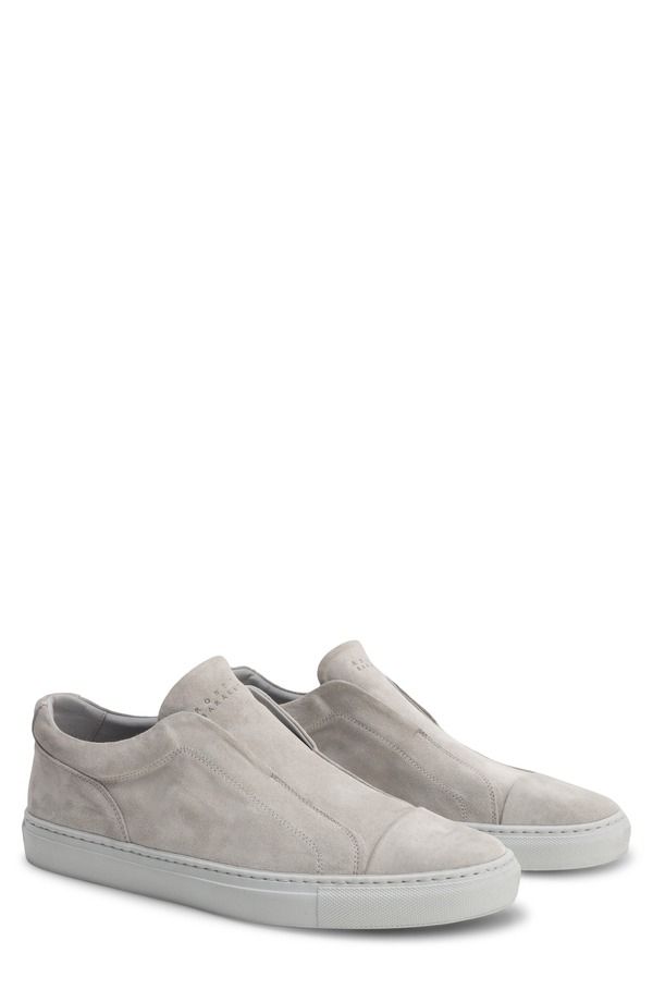 ロバートバラケット メンズ シューズ スニーカー スエード レース Robert Barakett Catro Lacelessuede SlipOn Sneaker Stone ストーン