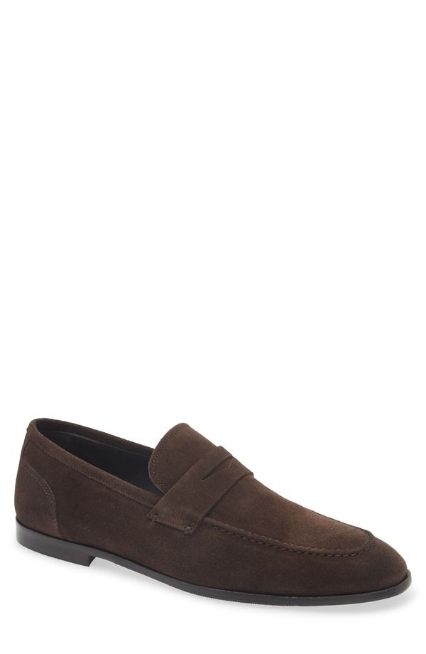 トゥーブート メンズ シューズ スエード ローファー TO BOOT NEW YORK Patrick Suede Penny Loafer Maestro Caffe