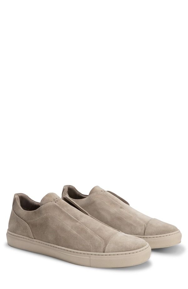 ロバートバラケット メンズ シューズ スニーカー スエード レース Robert Barakett Catro Lacelessuede SlipOn Sneaker Sand サンド