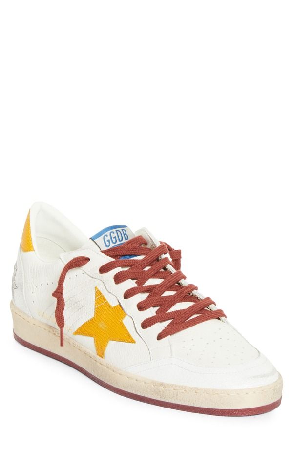 ゴールデングース レディース シューズ スニーカー Golden Goose Ball Star Sneaker White Yellow ホワイト