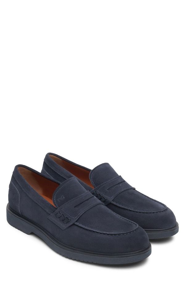 ネーロ ジャルディーニ メンズ シューズ スリッポン・ローファー NeroGiardini Penny Loafer Navy ネイビー