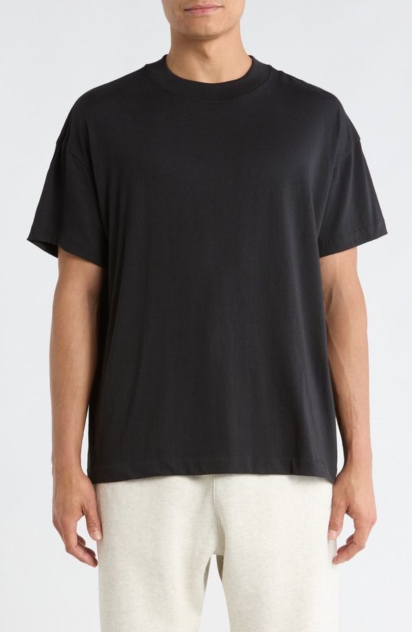 フィアオブゴッド メンズ トップス Tシャツ コットン Fear of God Essentialsignaturessentials Cotton Blend TShirt Vintage Black ブラック