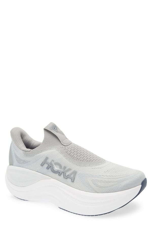 ホカオネオネ メンズ シューズ スニーカー レース HOKA Skyward Laceless Recovery Sneaker Stardust Stellar Grey グレー