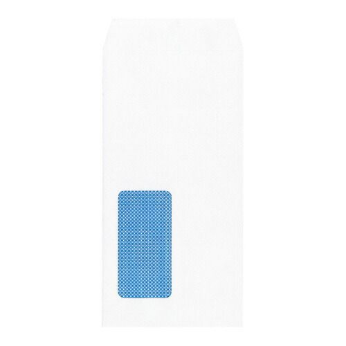 裏地紋入り窓明封筒（業務用）　長３　ホワイト１００ｇ／ｍ２　１０００枚 121031【キングコーポレーション】
