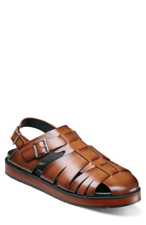 ステイシーアダムス メンズ シューズ サンダル Stacy Adams Largo Fisherman Sandal Cognac