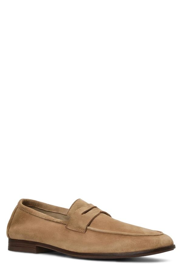 アクアタリア メンズ シューズ スリッポン・ローファー Aquatalia Jon Penny Loafer Tan Suede タン