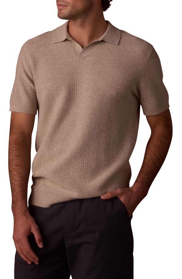 ノーマルブランド メンズ トップス ポロシャツ ニット The Normal Brand BreezeKnit Polo Flax