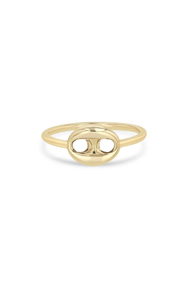 ゾーシッコ レディース アクセサリー 指輪 Zo Chicco 14K Gold Single Puffed Mariner Link Ring 14K Yellow Gold イエロー