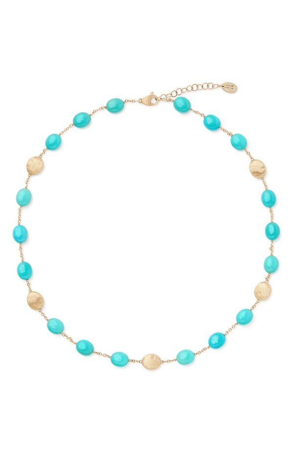 マルコ ビチェゴ レディース アクセサリー ネックレス・チョーカー レース Marco Bicego Siviglia Turquoise Necklace 18K Yellow Gold イエロー