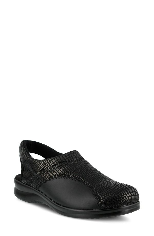 フレクサス レディース シューズ パンプス Flexus by Spring Step Flexia Slingback Flat Black ブラック