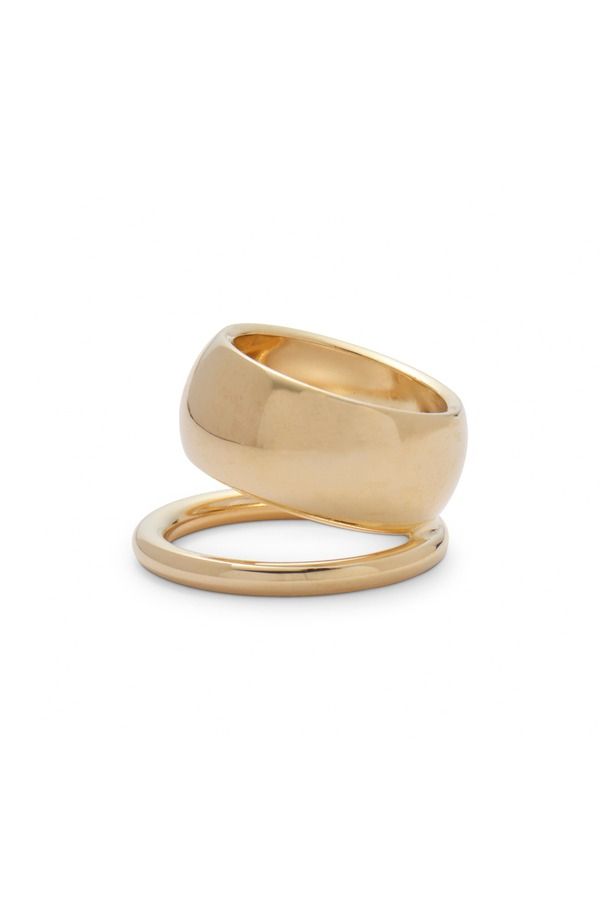 レディーグレー レディース アクセサリー 指輪 Lady Grey Halo Double Band Ringold ゴールド