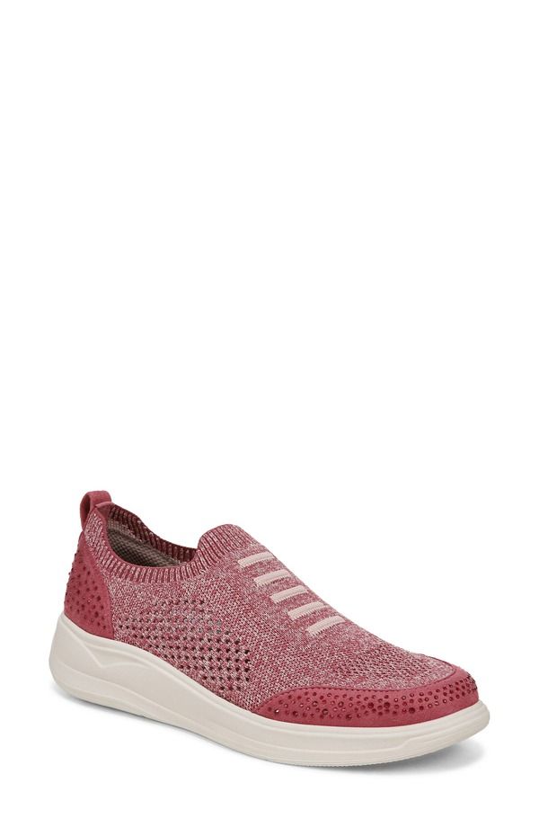 ライフストライド レディース シューズ スニーカー プラットフォーム LifeStride TimelesslipOn Platform Sneaker Dusty Rose Blush Knit ブラッシュ