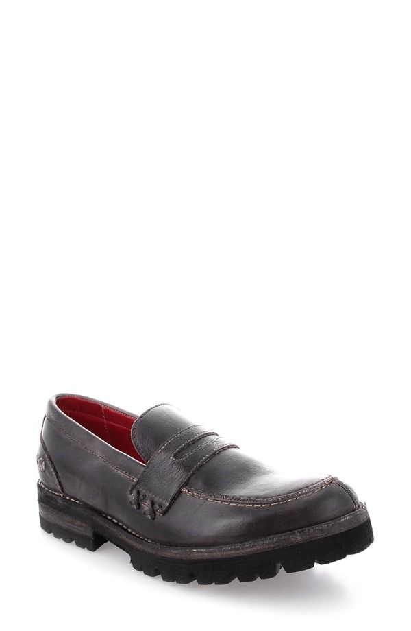 ベッドステュ レディース シューズ スリッポン・ローファー Bed Stu Reina III Penny Loafer Black Rustic ブラック