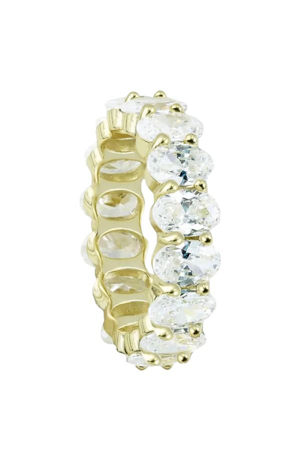 ザエムジュエラーズ レディース アクセサリー 指輪 The M Jewelers The Oval Cut Eternity Band Gold ゴールド