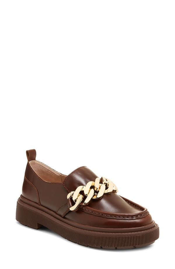ケルシーダッガー レディース シューズ スリッポン・ローファー プラットフォーム Kelsi Dagger Brooklyn Pulse Chain Platform Loafer Choco