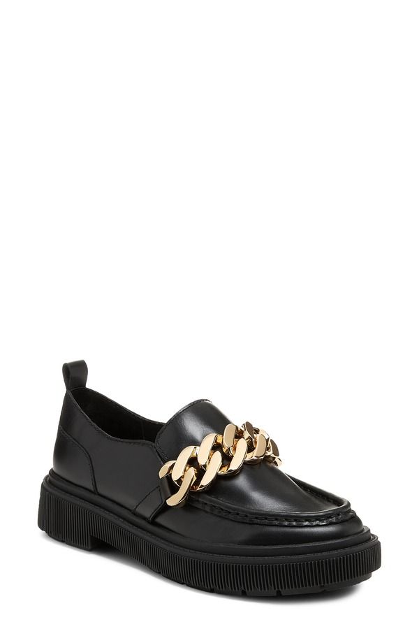 ケルシーダッガー レディース シューズ スリッポン・ローファー プラットフォーム Kelsi Dagger Brooklyn Pulse Chain Platform Loafer Black ブラック