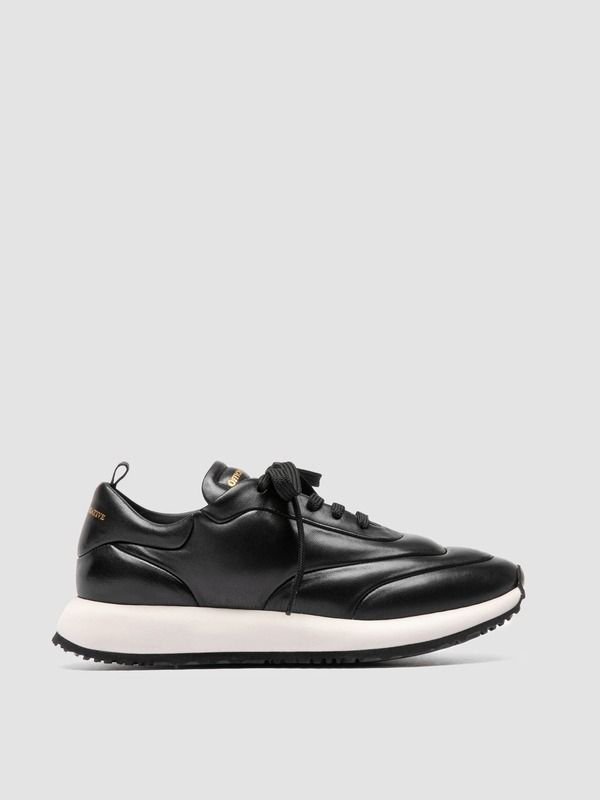 オフィチーネクリエイティブ レディース シューズ スニーカー レザー Officine Creative Solstice 101 Leatherunning Sneakers Black ブラック