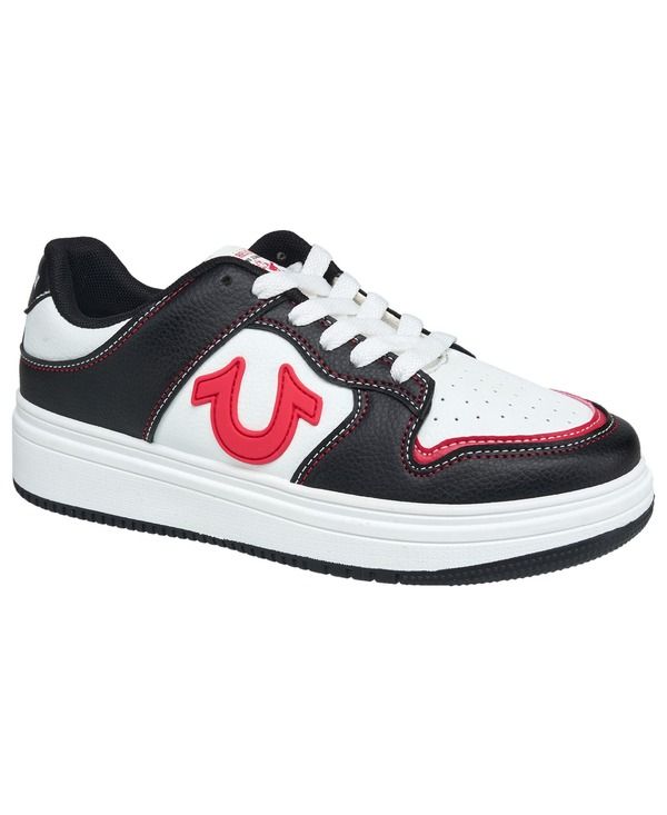トゥルーレリジョン レディース シューズ スニーカー True Religion Flo Sneaker Black Red ブラック